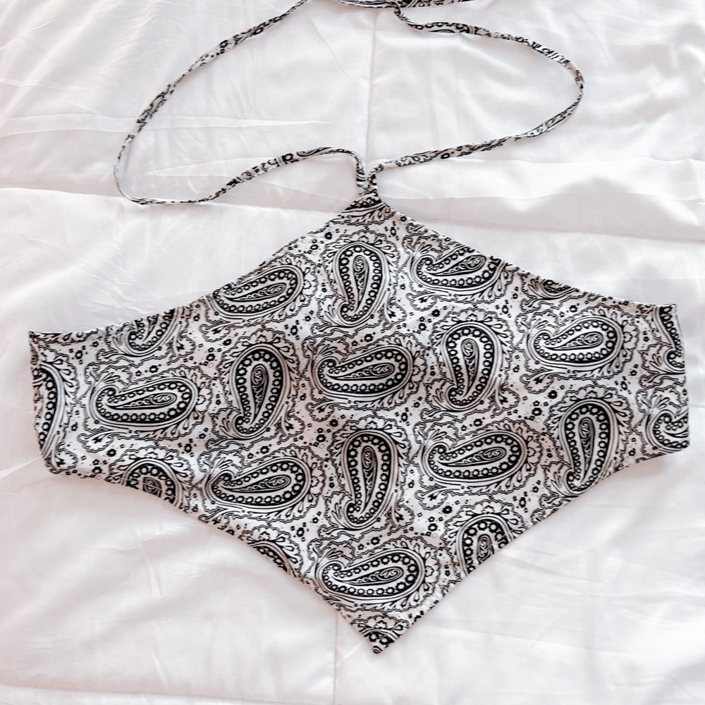 Shein Tie Bandana Top